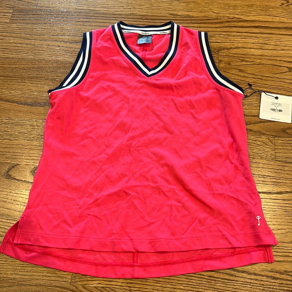 Belyn Key Varsity Shell in Melon NWT